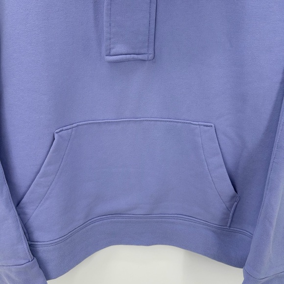 A New Day Quarter Zip Sweatshirt, hyacinth with gold zipper. Medium - Picture 4 of 5